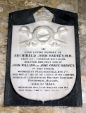 HARVEY ARCHIBALD JOHN (memorial plaque in St. Michael's Church, Shalfleet)