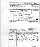 Jackson Henry (embarkation card and casualty form)