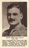 MACFARLANE ROBERT GEORGE (McGill Honour Roll, 1914-1918, Montreal, 1926)