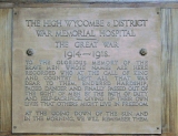 HAWKINS SIDNEY WILLIAM (High Wycombe Hospital memorial)