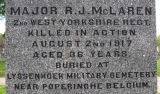 McLAREN RICHARD JUSON (Family grave, cemetery Hamilton)