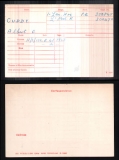 CUDDY ALBERT GEORGE (medal card)