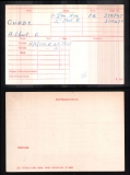 CUDDY ALBERT GEORGE (medal card)