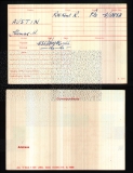 AUSTIN THOMAS HENRY (medal card)