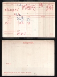 JACKSON CHARLES ALBERT (medal card)