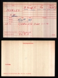 MORLEY ARTHUR WILLIAM (medal card)