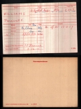 WILLIAMS PERCIVAL VAUGHAN (medal card)