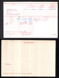 BROWN ALEXANDER(medal card)