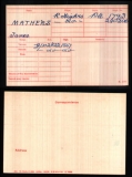 MATHERS JAMES(medal card)