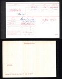 BROWN THOMAS NIXON(medal card)