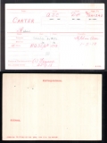 CARTER ALBERT(medal card)