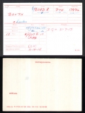 BOOTH CHARLES (medal card)