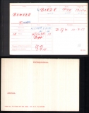 BOWKER JOSEPH(medal card)