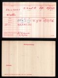 HALLIDAY WALTER (medal card)