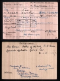 HOMAN RALPH WILLIAM(medal card) 