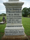 WOODS WILLIAM CHARLES (memorial erected by Euroka high school)