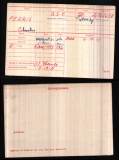 PERRIS CHARLES HIND(medal card) 