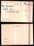 SETTERINGTON BERTIE SMITH (medal card)