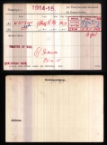 WATSON CHARLES FRANK(medal card)