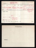 COSTIGAN EDWARD(medal card) 