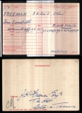 FREEMAN JAMES EDWARD HUTTON(medal card) 