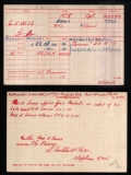 LEWIS FRANCIS ALEXANDER(medal card)