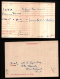 LOYD ALWYNE TRAVERS(medal card) 