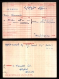 MORRIS TOM BERNARD(medal card)