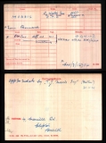 MORRIS TOM BERNARD(medal card)