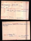 RICHARDSON ROBERT HAROLD(medal card)