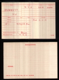 DUNNETT HUMPHREY JAMES SPENCER(medal card)