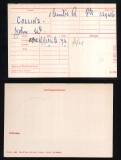 COLLINS JOHN WILLIAM(medal card)