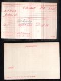 RAPER JOHN WILLIAM(medal card) 