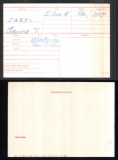 CARYL EDWARD TOM(medal card)