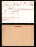 COLLINS FRANK(medal card)