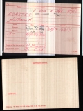 FORSTER WILLIAM HINTON(medal card)