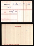 HARBER SAMUEL GEORGE(medal card) 