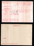 HEWITT ARTHUR THOMAS(medal card)