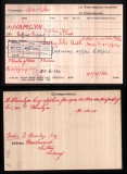 HAMLYN ALFRED ERNEST(medal card)