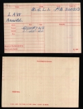 LAW ARNOLD WILLIAM(medal card) 