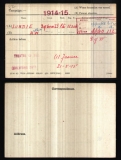 LUNDIE ARTHUR WYNNE(medal card) 