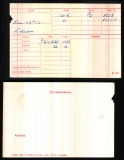 BILLINGTON WILLIAM(medal card)