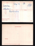 CORNES STANLEY CLIFFORD(medal card)