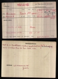 NEEDHAM ARNOLD KIME (medal card)