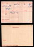 KNOWLES GEORGE(medal card) 