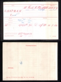 CHAPMAN ERNEST(medal card) 