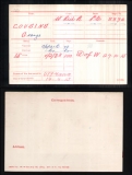 COUSINS GEORGE(medal card) 