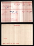 FURNESS FREDERICK PARKER(medal card)