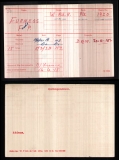 FURNESS FREDERICK PARKER(medal card) 