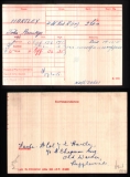 HARTLEY JOHN ARMITAGE(medal card) 